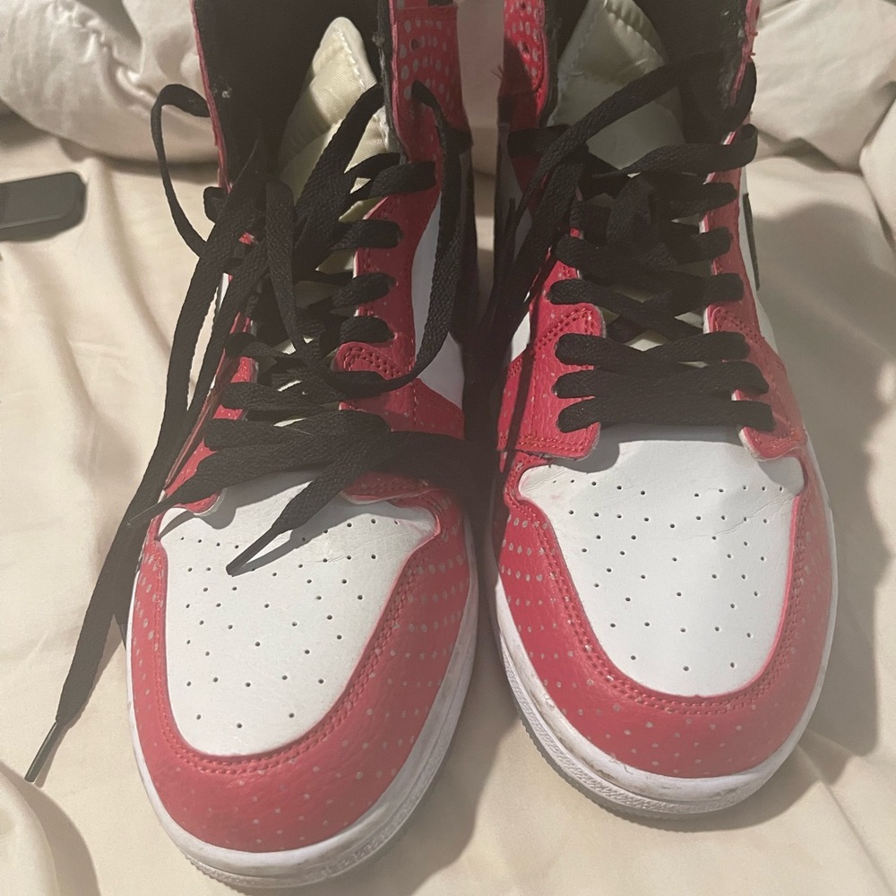 Nike Red and White Athletic Shoes